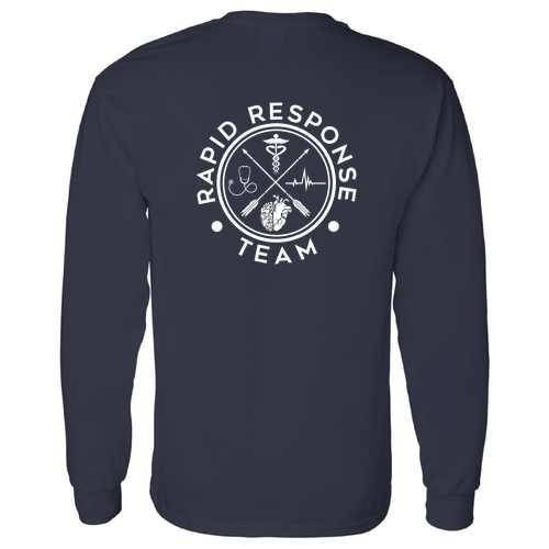 Gildan Heavy Cotton Longsleeve Basic T-Shirt -- Navy