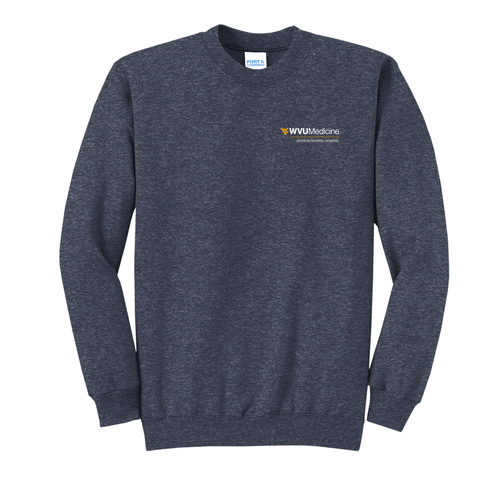 Port and Company Classic Crewneck Sweatshirt -- Heather Navy