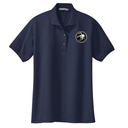 Port Authority Ladies Silk Touch Sport Shirt. -- Navy