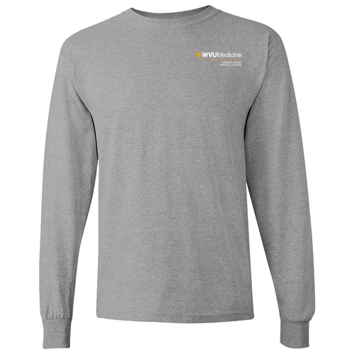 Gildan Heavy Cotton Longsleeve Basic T-Shirt -- Sport Grey