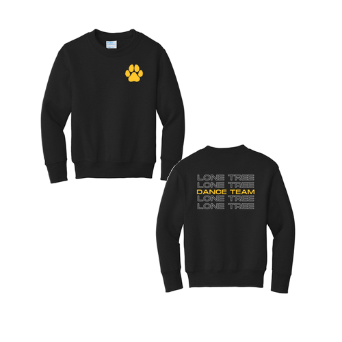 Port and Company Youth Crewneck Sweatshirt -- Jet Black