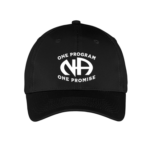 Port and Company 6-panel Twill Hat -- Black