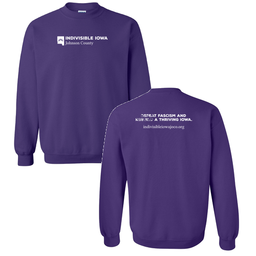 Gildan Heavy Blend Crew Neck Sweatshirt -- Purple