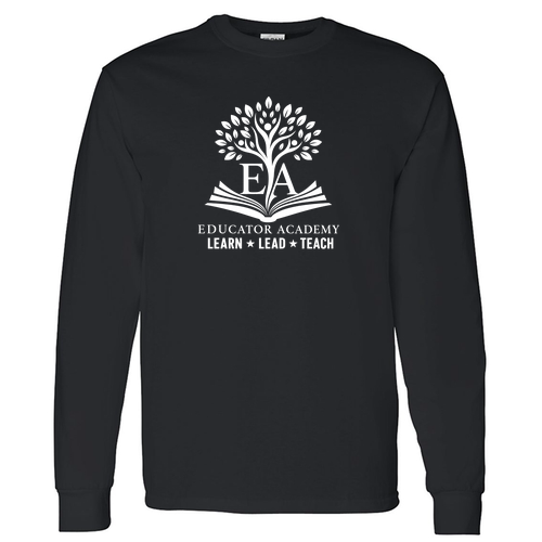 Gildan Heavy Cotton Longsleeve Basic T-Shirt -- Black