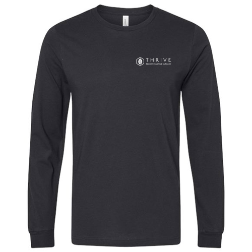 Bella Canvas Unisex Jersey Longsleeve Tee -- Vintage Black