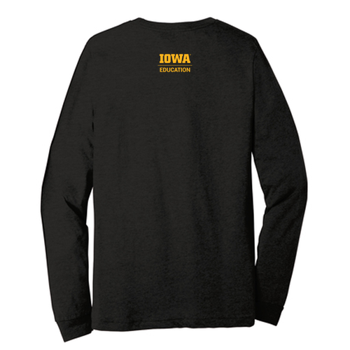 Bella+Canvas Unisex Heather Cvc Long Sleeve Tee- Heathers -- Black Heather