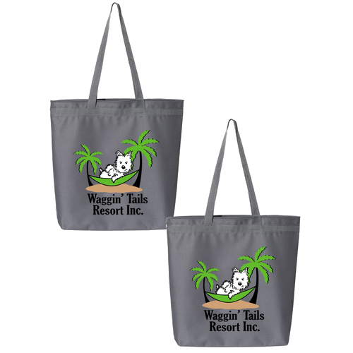 Liberty Bags Large Tote with Zipper -- Charcoal