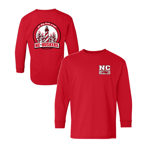 Youth NC Husker Long Sleeve Tee