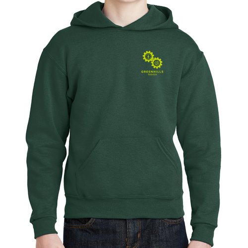 Youth Jerzees 8 Oz., 50/50 Nublend Hooded Pullover -- Forest Green