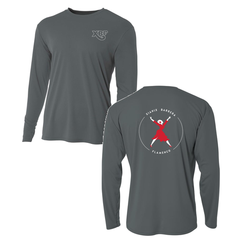 XBF Mens Longsleeve Performance Cooling T-Shirt -- Graphite