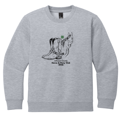 District Youth V.I.T. Fleece Crew -- Light Heather Grey