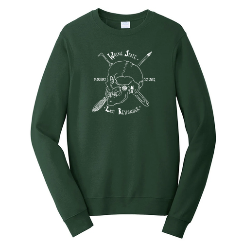 Port and Company Fan Favorite Fleece Crewneck Sweatshirt -- Forest Green