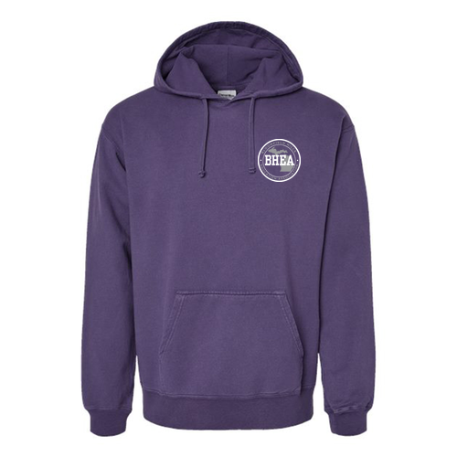 ComfortWash by Hanes Garment Dyed Unisex Hooded Pullover Sweatshirt -- Grape Soda (embroidered)