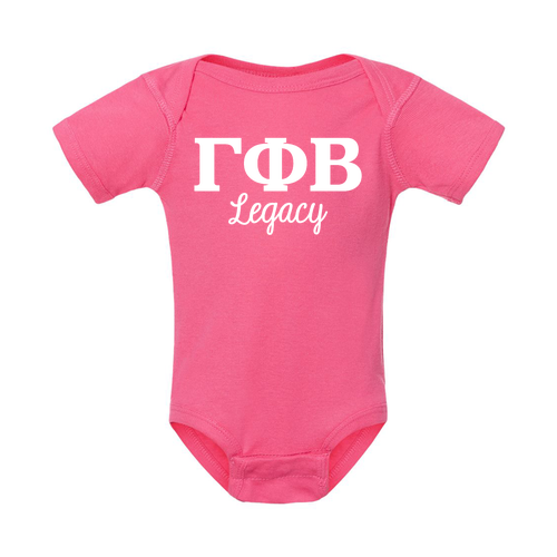 Rabbit Skins Lap Shoulder Legacy Onesie Infant -- Hot Pink
