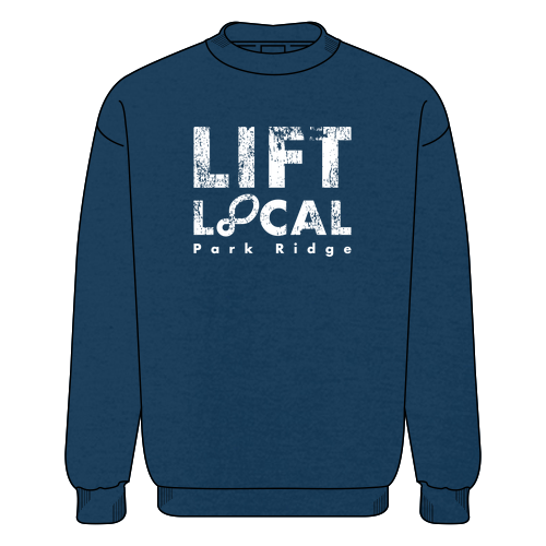 Lift Local Crewneck Sweatshirt -- Neptune Blue