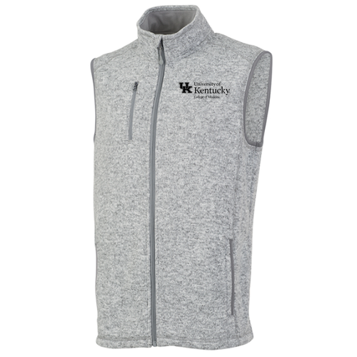 Charles River Mens Pacific Heathered Vest -- Light Grey Heather