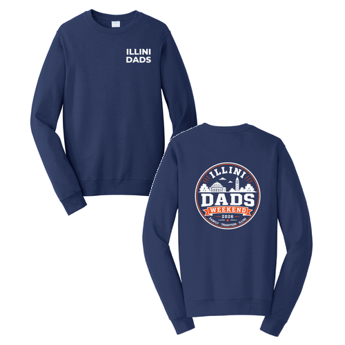 Illini Dads Crewneck Sweatshirt -- Team Navy