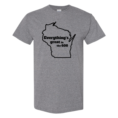 Gildan Heavy Cotton Basic T-Shirt -- Graphite Heather