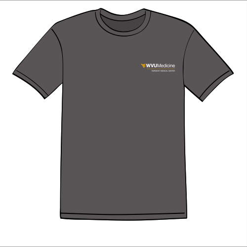 Screen Printed Port and Company Essential Performance Tee -- Charcoal