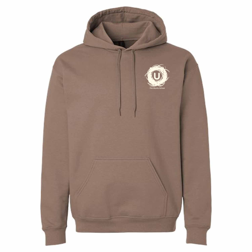 Gildan Softstyle Fleece Pullover Hooded Sweatshirt -- Brown Savana