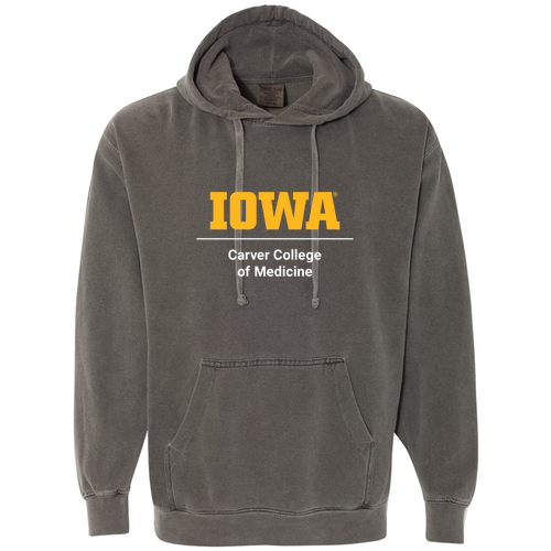 Comfort Colors Garment Dyed Hooded Pullover Sweatshirt -- Pepper