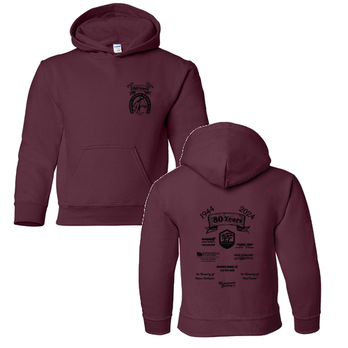 Gildan Heavy Blend Youth Hooded Sweatshirt -- Maroon