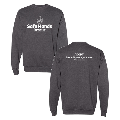 Hanes EcoSmart Crewneck Sweatshirt -- Charcoal Heather