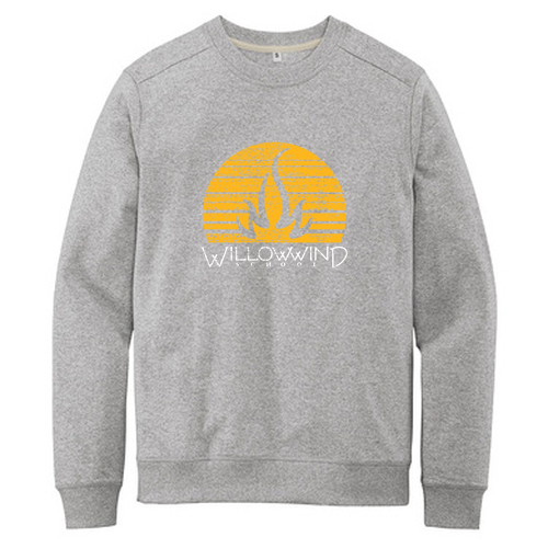 District Re-Fleece Crew -- Light Heather Grey