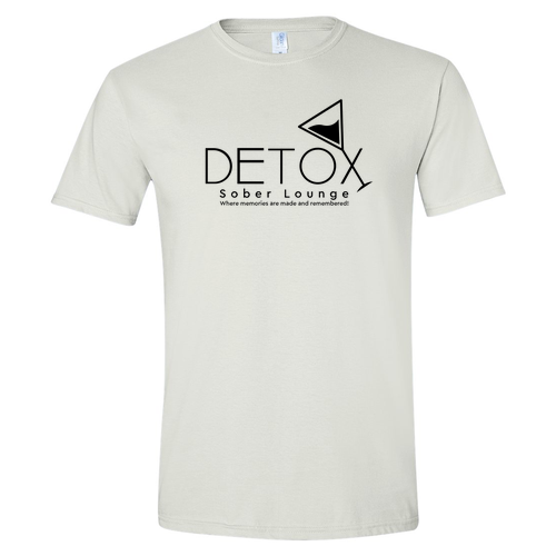 Detox Sober Lounge Tee -- White