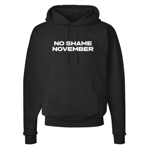 Hanes 7.8 Oz., 50/50 Comfort Blend Fleece Pullover Hood Adult -- Black