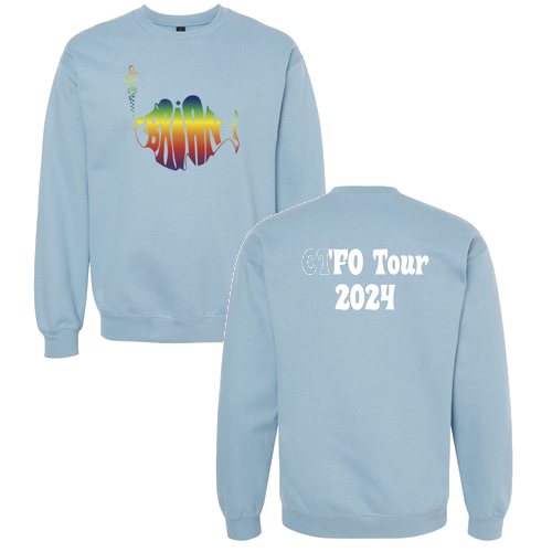 Gildan Adult Softstyle Fleece Crew Sweatshirt -- Stone Blue