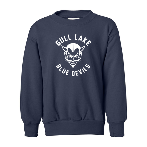 Hanes Ecosmart Youth Crewneck Sweatshirt -- Navy