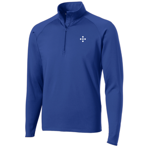 Sport Tek Sport Wick Stretch Half Zip Pullover -- True Royal