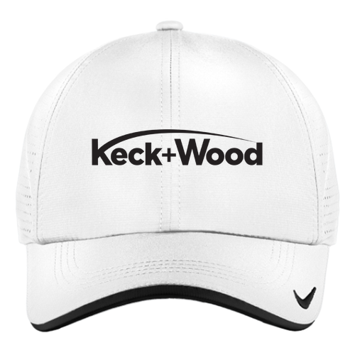 Nike Dri-Fit Perforated Performance Cap -- White / Black