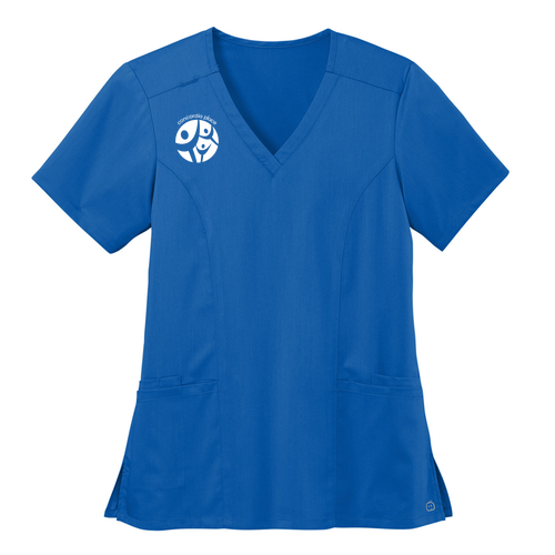 Women's Scrub Top -- Royal