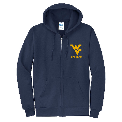 Port and Company Classic Full Zip Hooded Sweatshirt -- Navy