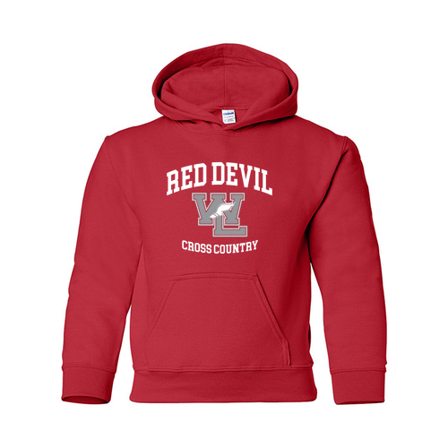 Gildan Red Youth Hooded Sweatshirt