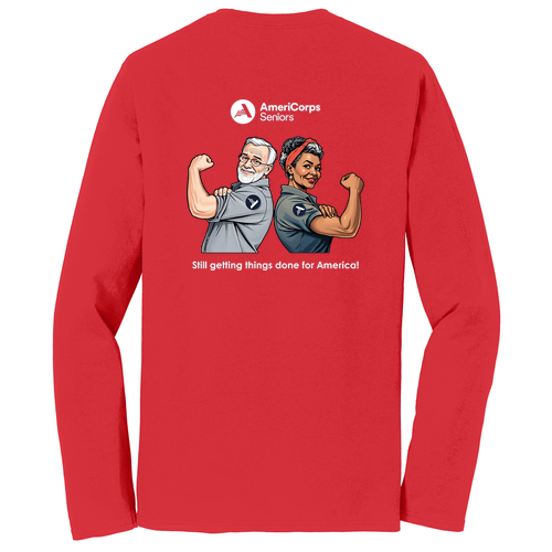 (Plus Sizes Only)Getting Things Done Longsleeve -- Bright Red