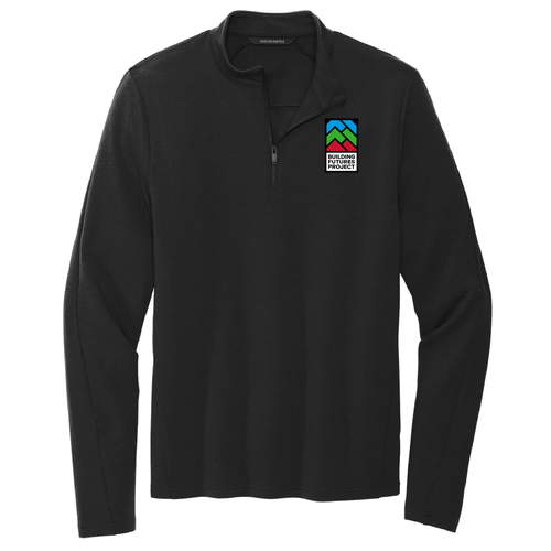 [HIDE] Mercer+Mettle Stretch 1 / 4-Zip Pullover -- Deep Black