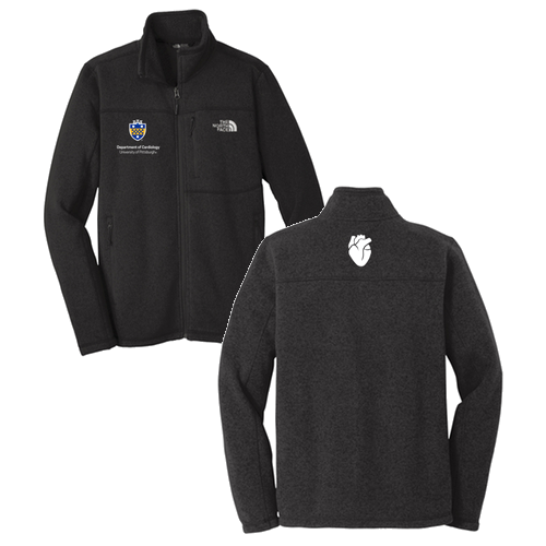 Cardiology North Face Sweater Fleece Jacket -- Black Heather