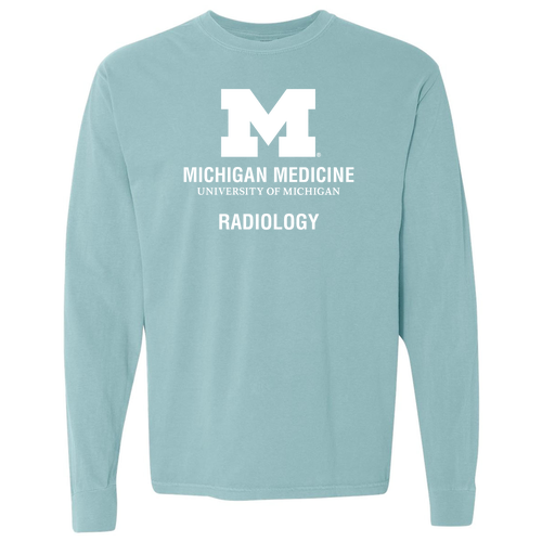 Mens/Unisex Comfort Colors Ring Spun Long Sleeve Tee -- Chalky Mint