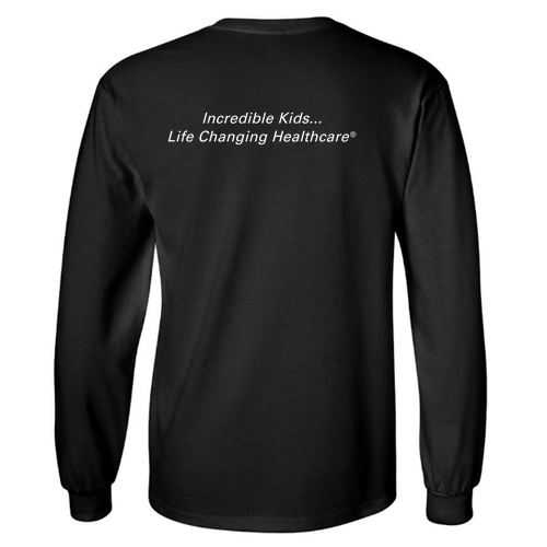 Longsleeve Basic T-Shirt (w/ Back Print) -- Black