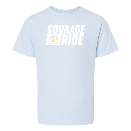 Youth ComfortWash by Hanes  Garment Dyed Short Sleeve T-Shirt -- Soothing Blue