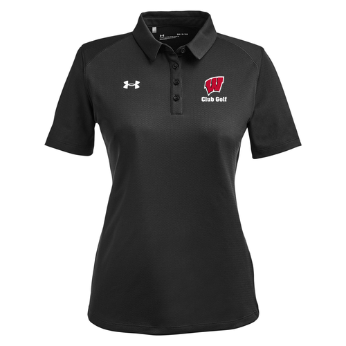 Under Armour Ladies' Tech Polo -- Black / Wht _001