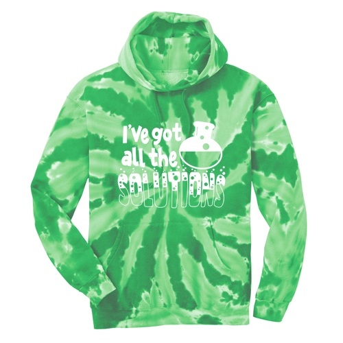 Port & Company Essential Tie Dye Pullover Hooded Sweatshirt -- Kelly