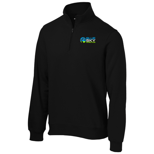 Sport Tek 1/4 Zip Sweatshirt TALL -- Black