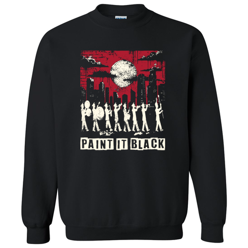 Gildan Heavy Blend Crew Neck Sweatshirt -- Black