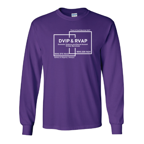 Gildan Ultra Cotton Longsleeve Basic T-Shirt -- Purple