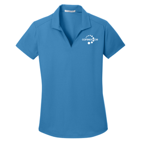 Ladies Port Authority Dry Zone Grid Polo -- Celadon Blue