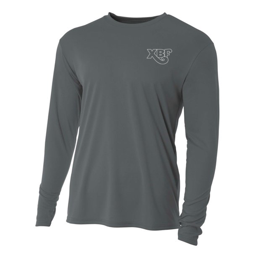 XBF Mens Longsleeve Performance Cooling T-Shirt -- Graphite